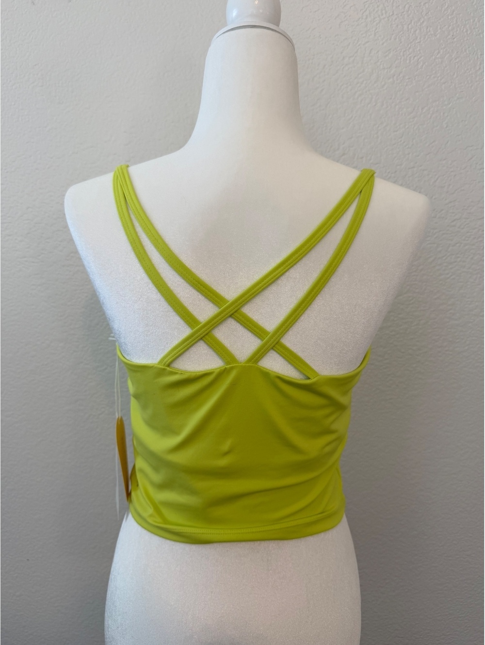 POPFLEX Blogilates Limeade Strappy Tank Top Large Pilates princess yoga running